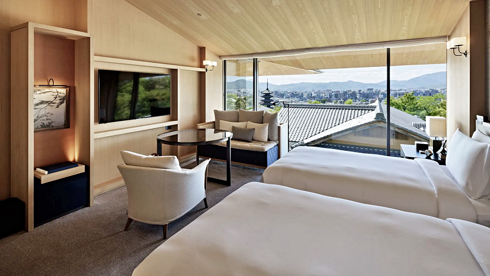 투 트윈 베드 사원 전망